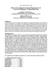 [Ind. J. Med. Res[removed]): 5, 738]  Efficacy of an Indigenous Compound Preparation Liv.52