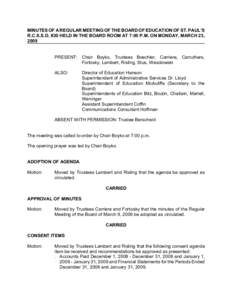Parliamentary procedure / Meetings / Minutes
