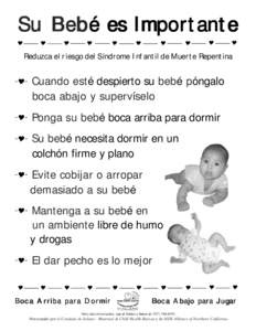 Su Bebé es Importante ! !  !