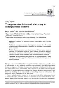 211  British Journal of Clinical Psychology (2003), 42, 211–The British Psychological Society www.bps.org.uk