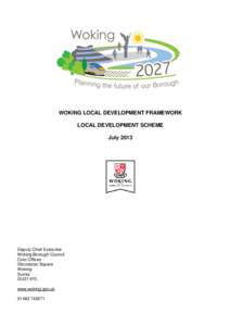 Item 7 - Review of the Local Development Scheme Appendix 5 - Executive - 27 June 2013