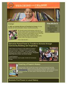 Teaching for Change / Busboys and Poets