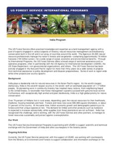 Deforestation / Sustainable forest management / Community forestry / Ministry of Environment and Forests / United States Agency for International Development / Forest / United States Forest Service / Tamil Nadu Forest Department / Forestry / Environment / Forest management