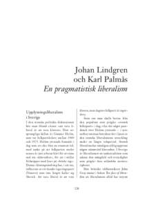 Johan Lindgren och Karl Palmås En pragmatistisk liberalism