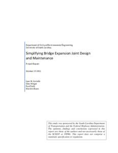 Literature Review Expansion Joints