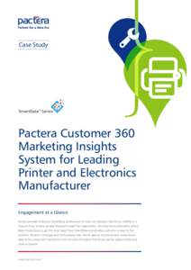 Case Study  Pactera Customer 360 Marketing Insights System for Leading Printer and Electronics