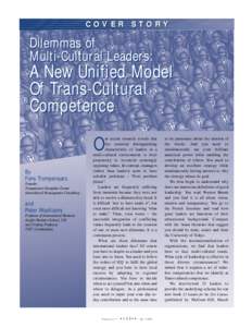 COVER STORY  Dilemmas of Multi-Cultural Leaders:  A New Unified Model