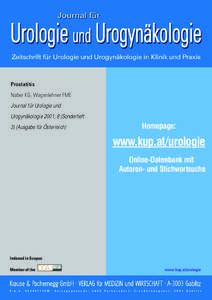 Prostatitis Naber KG, Wagenlehner FME Journal für Urologie und