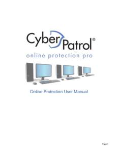 Online Protection User Manual  Page 1 Online Protection Pro User Manual