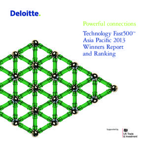 Powerful connections Technology Fast500™ Asia Pacific 2013 Winners Report and Ranking