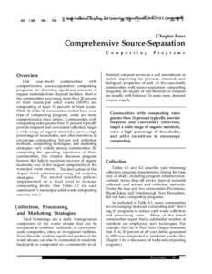 waste prevention, recycling, and composting options. lessons from 30 US communities  Chapter Four Comprehensive Source-Separation C o m p o s t i n g