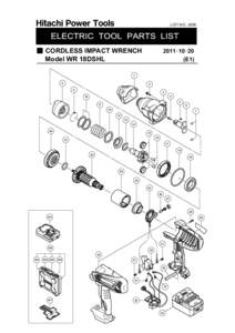 LIST NO. J806  CORDLESS IMPACT WRENCH Model WR 18DSHL  2011㨯10㨯20