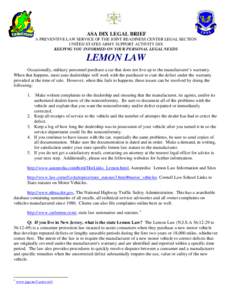 MOUNTAIN POST LEGAL BRIEF