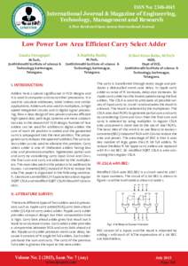 Computer arithmetic / Mathematics / Arithmetic / Carry-select adder / Adder / Carry-lookahead adder / RCA / Addition / Integrated circuit / Carry-skip adder / KoggeStone adder