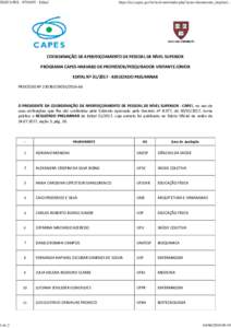 Edital 31 2017_resultado preliminar