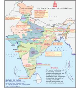 LOCATION OF SURVEY OF INDIA OFFICES Zonal Office (Specialised Zone) Nagrota Uttarakhand & West UP GDC Map Archive & Dissemination Centre