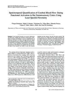 Journal of Cerebral Blood Flow & Metabolism 24:518–525 © 2004 The International Society for Cerebral Blood Flow and Metabolism Published by Lippincott Williams & Wilkins, Baltimore Spatiotemporal Quantification of Cer