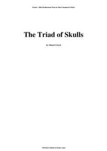 EntrantWindhammer Prize for Short Gamebook Fiction  The Triad of Skulls by Stuart Lloyd  TheTriad of Skulls by Stuart Lloyd