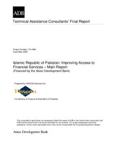 Improving Access to Financial Services in Pakistan