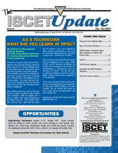 ISCET CERTIFIED C Certified Electronics Technicians