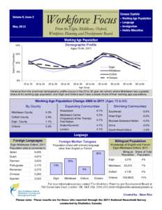 Workforce Focus  Volume 8, Issue 2 May, 2013  From the Elgin, Middlesex, Oxford,