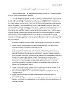 Indiana University Global Access Strategy DRAFT 1