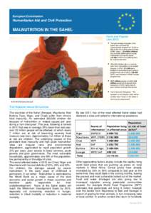 European Commission  Humanitarian Aid and Civil Protection MALNUTRITION IN THE SAHEL Facts and Figures