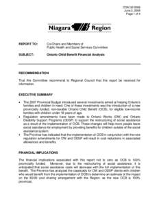 Microsoft Word - COM[removed]Ontario Child Benefit Financial Implications.doc