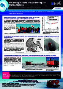 IS-2  Observing Planet Earth and the Space from Antarctica Recent developments in the Japanese Antarctic Research Expedition