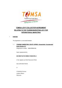 TOMSA LEVY COLLECTOR AGREEMENT FINAL