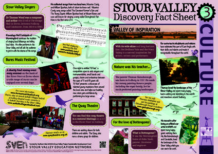 Stour Valley Singers  He collected songs from two local men, Maurice Cardy and William Sparkes, both of whom he knew well. Maurice Cardy sang songs called The Constant Farmer’s Son and The Young Squire. William Sparkes