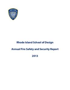 2013 RISD Campus Security and Fire Safety Report