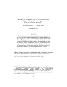 Arbitrage and Duality in Nondominated Discrete-Time Models