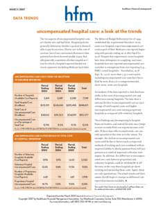 healthcare financial management  MARCH 2007 DATA TRENDS