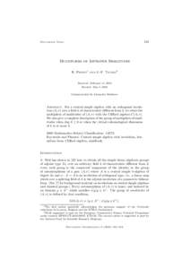 183  Documenta Math. Multipliers of Improper Similitudes R. Preeti1 and J.-P. Tignol2