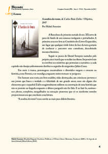 Blecaute  Uma Revista de Literatura e Artes Campina Grande (PB) – Ano 4 – Nº10 – Dezembro de 2011