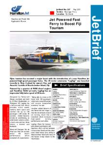 JetBrief No. 327 May 2001 Service: Passenger Ferry