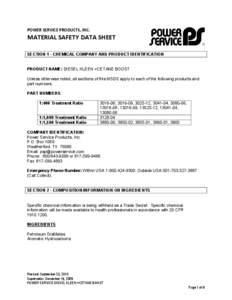 MATERIAL SAFETY DATA SHEET