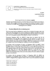 EUROPEAN COMMISSION HEALTH & CONSUMER PROTECTION DIRECTORATE-GENERAL Directorate E – Food Safety: plant health, animal health and welfare, international questions E1 - Plant health  Acephate