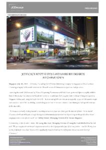 Billboard / Out-of-home advertising / SunTec Business Solutions / Marketing / Business / JCDecaux / Advertising / Design