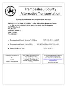 Trempealeau County Alternative Transportation