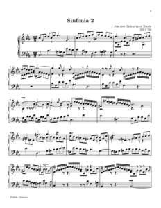 1  Sinfonia 2 Johann Sebastian Bach  