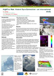 PROGRAM B6.3  © BUSHFIRE CRC LTD 2006 HighFire Risk: Violent Pyro-Convection – an international R. McRae