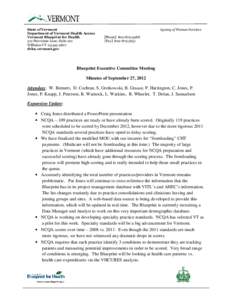 State of Vermont Department of Vermont Health Access Vermont Blueprint for Health 312 Hurricane Lane, Suite 201 Williston VT[removed]dvha.vermont.gov