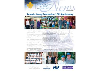 News October 2008 Amanda Young Foundation 10th Anniversary  Appealathon Presentation