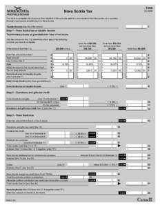 T3NS  Nova Scotia Tax T3 2006