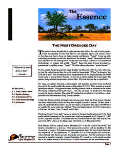 January 2013 – Volume 3, Issue 1  The Essence