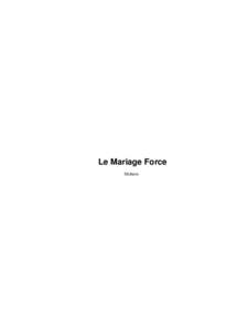 Le Mariage Force Moliere