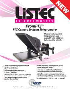 EW  N PromPTZ ™  PTZ Camera Systems Teleprompter