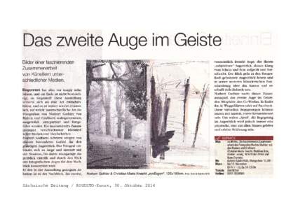 Sächsische Zeitung / AUGUSTO-Kunst, 30. Oktober 2014   